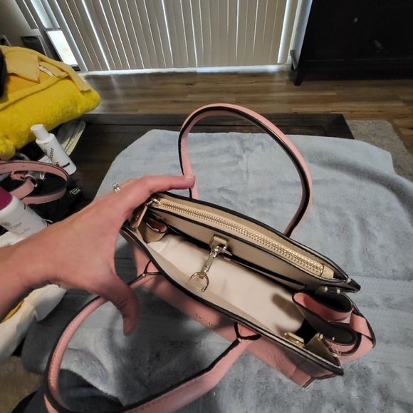 Kate Spade Knott Medium Satchel with Crossbody Strap Pink VGUC - Picture 7 of 11